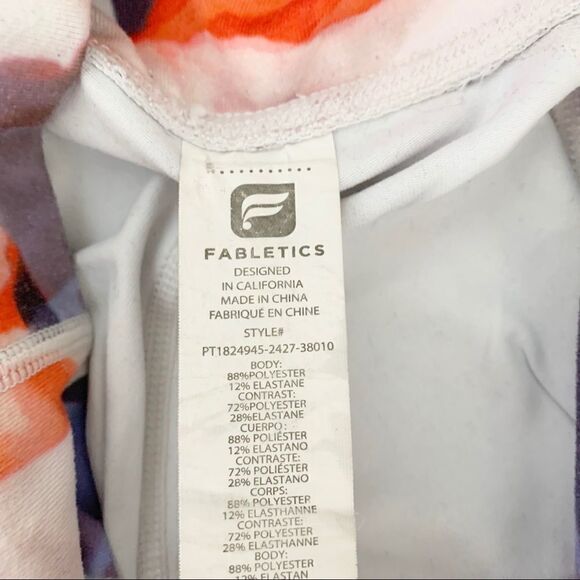 FABLETICS Stella High Rise Leggings Daydream Mesh Floral - Picture 9 of 13